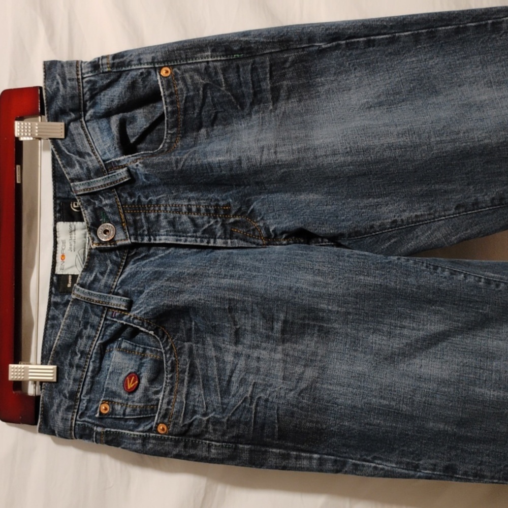 (BX18) SALE! Energie Steven Button Fly Men's Blue Jeans Sz.31/34 Gently Worn